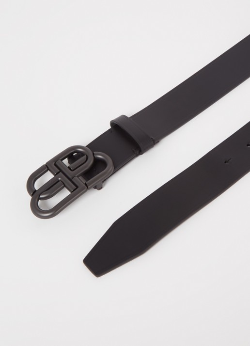 Balenciaga BB Large riem van kalfsleer - detail zwart