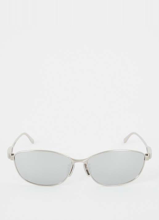 Balenciaga Cat Eye zonnebril BB0357SA - detail zilver