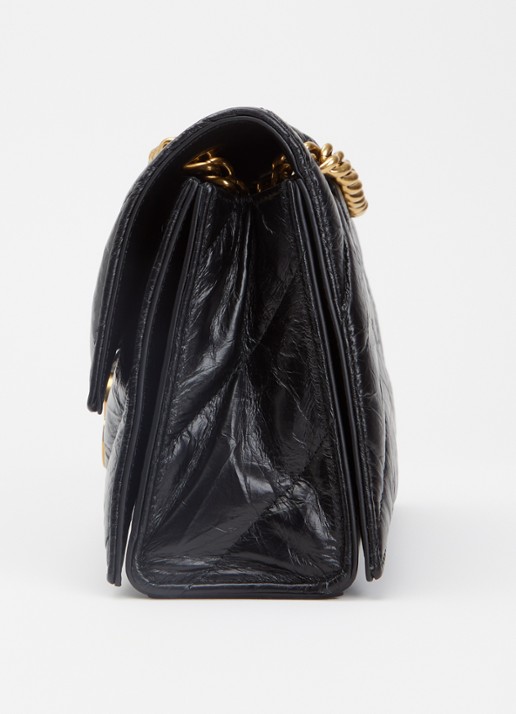 Balenciaga Crush schoudertas van kalfsleer met quilt patroon - detail 3 zwart