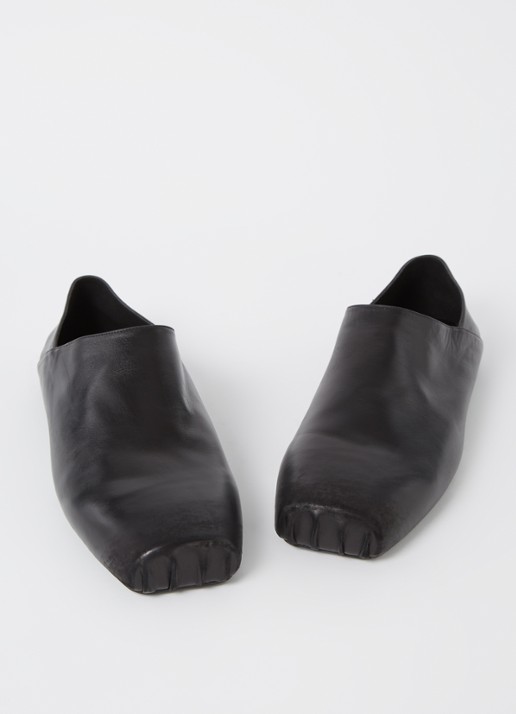 Balenciaga Kensington instapper van kalfsleer met destroyed afwerking - detail 3 zwart