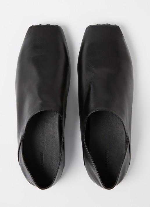 Balenciaga Kensington instapper van kalfsleer met destroyed afwerking - detail 5 zwart