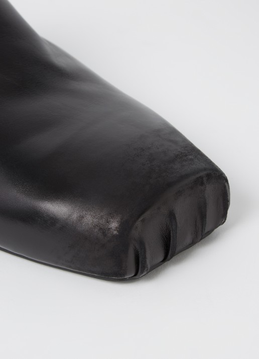 Balenciaga Kensington instapper van kalfsleer met destroyed afwerking - detail 6 zwart