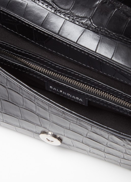 Balenciaga Lindsay schoudertas van kalfsleer - detail zwart