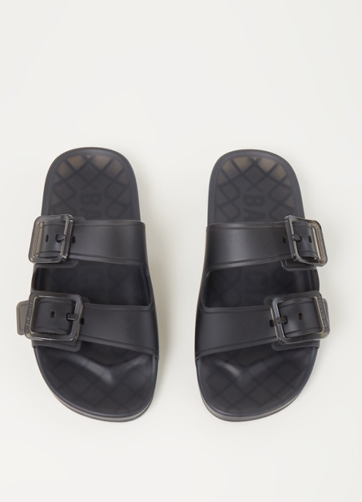 Balenciaga Mallorca slipper met gespdetail - detail antraciet