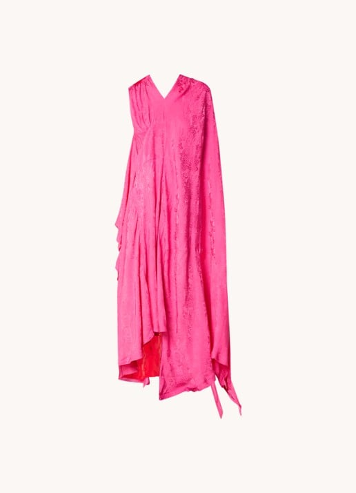 Balenciaga Maxi jurk met jacquard dessin en asymmetrische zoom
