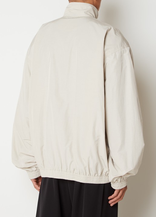 Balenciaga Minimal oversized jack met opstaande kraag  - achterkant 6 beige