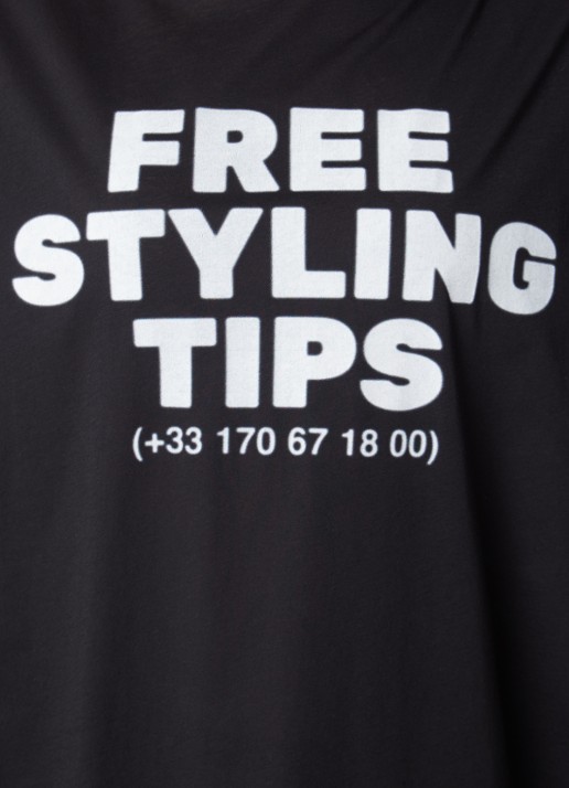 Balenciaga Oversized T-shirt met print  - detail 3 gebroken wit
