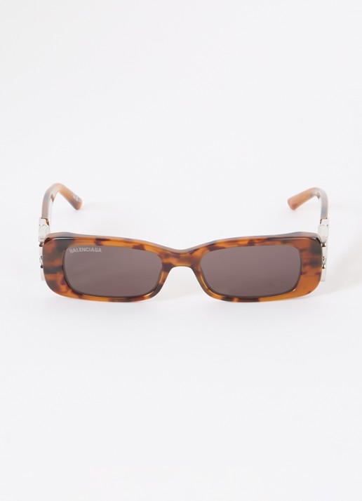 Balenciaga Retro zonnebril BB0096S - detail 3 roestbruin