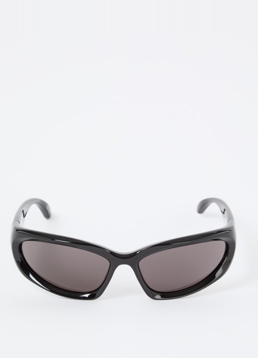 Balenciaga Retro zonnebril BB0157S - detail 2 zwart