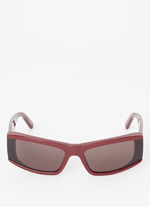 Balenciaga Retro zonnebril BB0301S - detail bordeauxrood