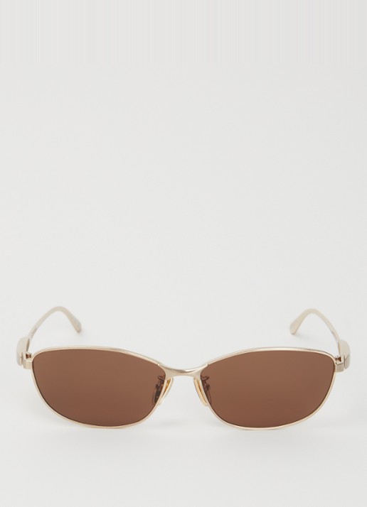 Balenciaga Retro zonnebril BB0357SA - detail 2 goud