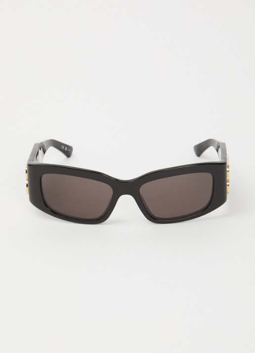 Balenciaga Retro zonnebril BB0360S - detail zwart