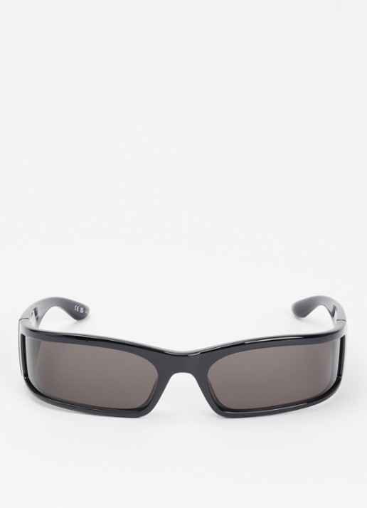 Balenciaga Retro zonnebril BB0458S - detail zwart