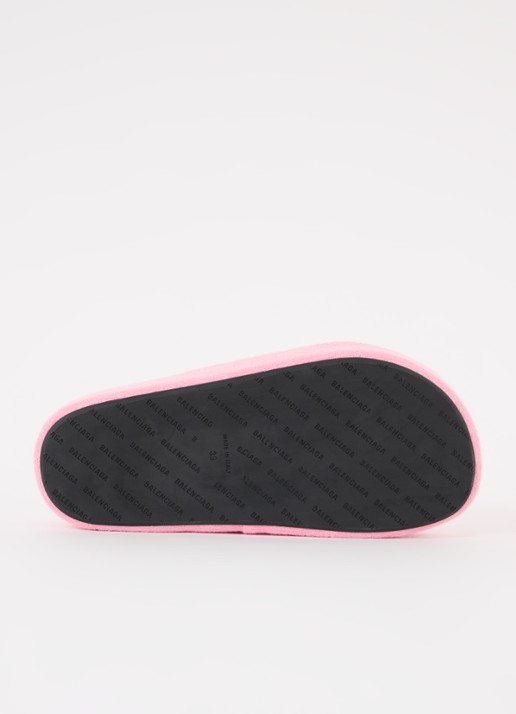 Balenciaga Rise slipper met logo - detail 4 roze