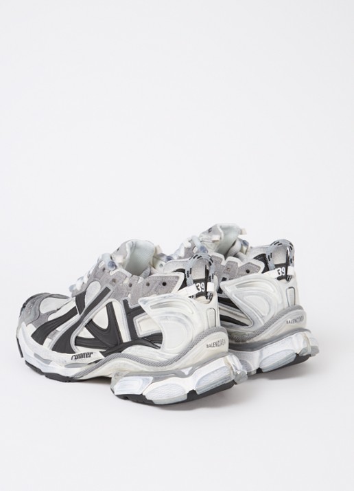 Balenciaga Runner sneaker met logo - achterkant 5 grijs