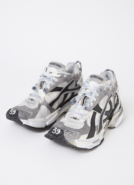 Balenciaga Runner sneaker met logo - detail grijs