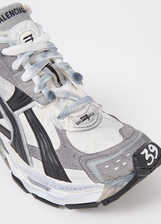 Balenciaga Runner sneaker met logo - detail 4 grijs