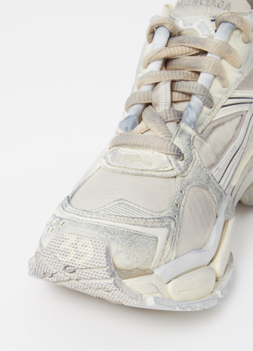 Balenciaga Runner sneaker met logo - detail 7 beige