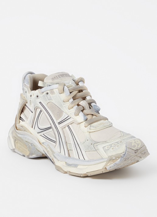 Balenciaga Runner sneaker met logo - voorkant 2 beige