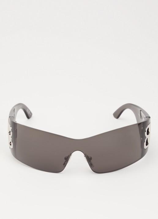 Balenciaga Shield zonnebril BB0359S  - detail 2 zwart