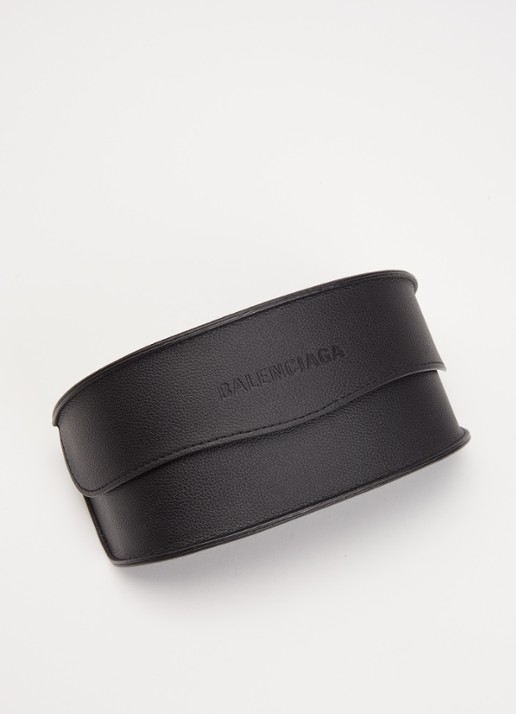 Balenciaga Shield zonnebril BB0359S  - detail 3 zwart