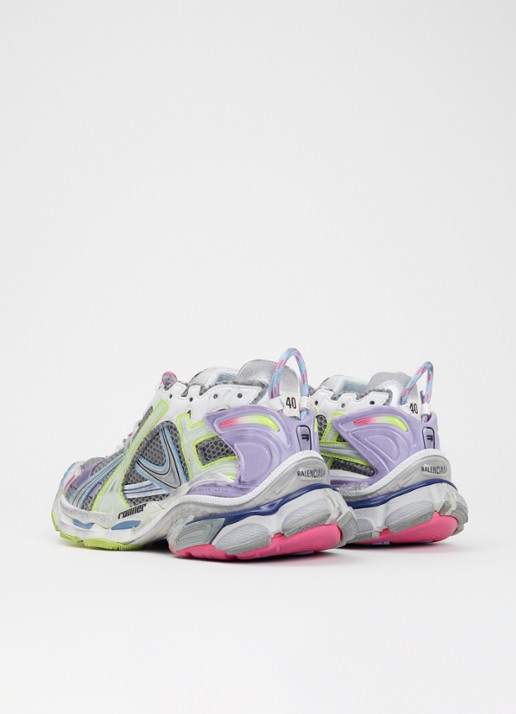 Balenciaga Sneaker met mesh details - achterkant grijs