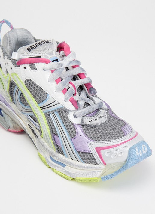 Balenciaga Sneaker met mesh details - detail 5 grijs