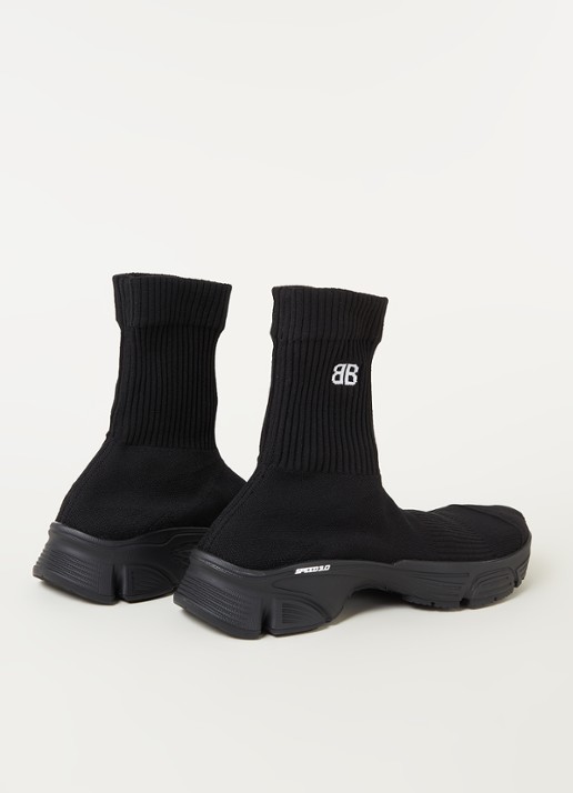 Balenciaga Speed 3.0 Trainer met gebreid bovenwerk - detail 2 zwart