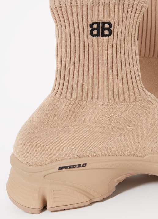Balenciaga Speed 3.0 Trainer met gebreid bovenwerk - detail 3 beige
