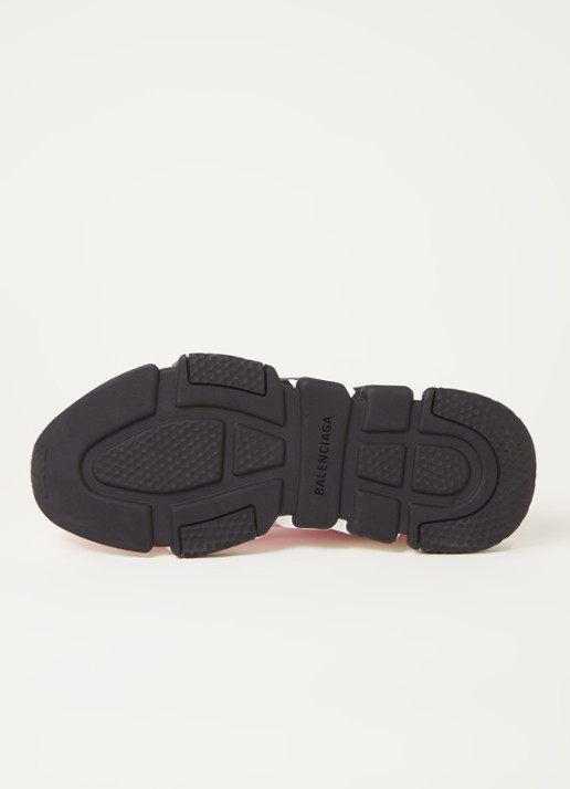 Balenciaga Speed Trainer Graffiti sneaker met gebreid bovenwerk - detail 5 lichtroze