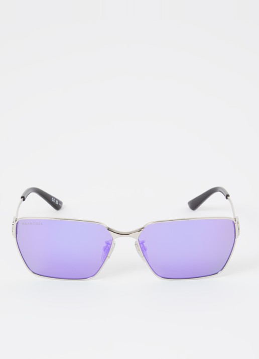 Balenciaga Wayfarer zonnebril BB0374SK - detail zilver