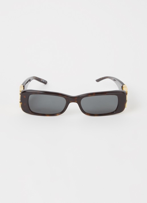 Balenciaga Zonnebril BB0096S - voorkant 2 donkerbruin
