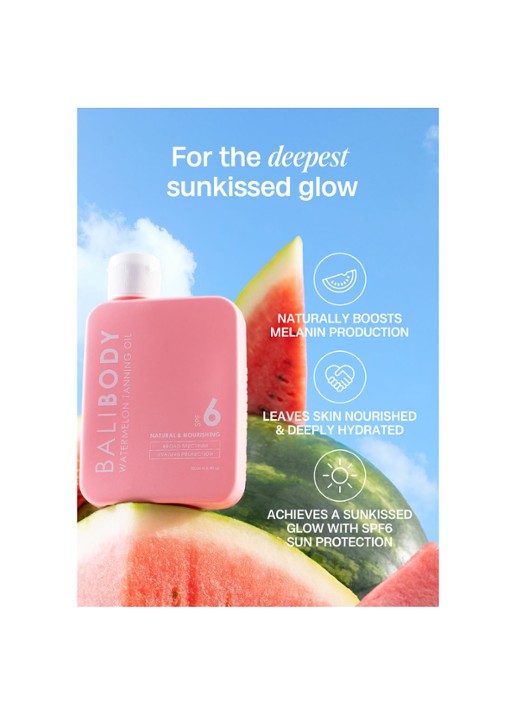 Bali Body Watermelon Tanning Oil Body SPF 6 - bruiningsolie - detail 3 undefined