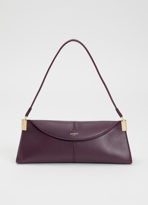 BALMAIN Baguette schoudertas van kalfsleer