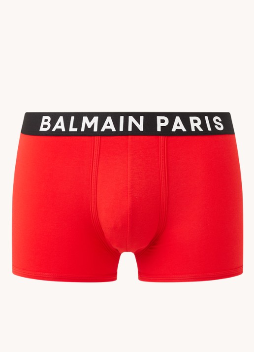 Balmain Boxershort met logoband - voorkant rood