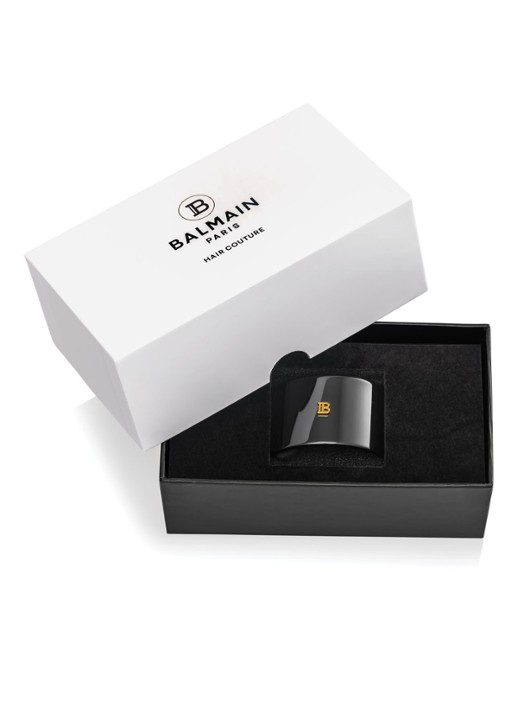 Balmain Hair Cellulose Acetate haarelastiek - detail 2 zwart