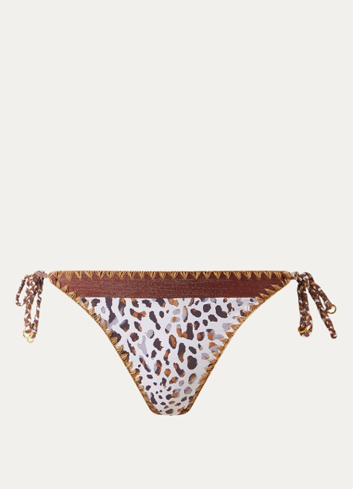 Banana Moon Blika Dunara bikinislip met panterprint - voorkant 3 wit