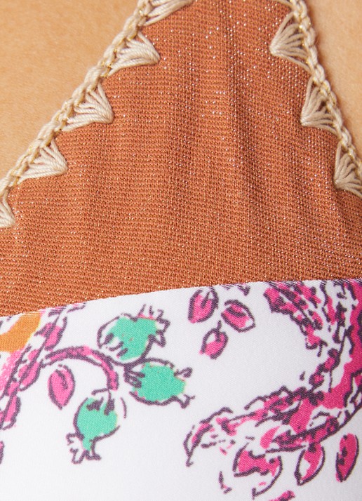 Banana Moon Bosco triangel bikinitop met print - detail 4 roze