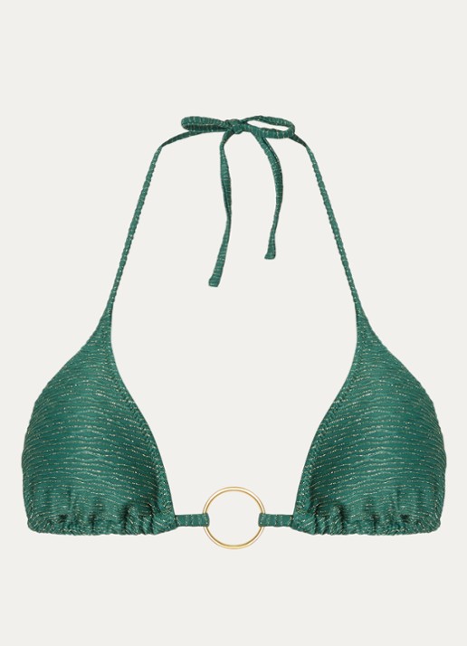 Banana Moon Jotrao Calicari triangel bikinitop met uitneembare vulling - voorkant groen