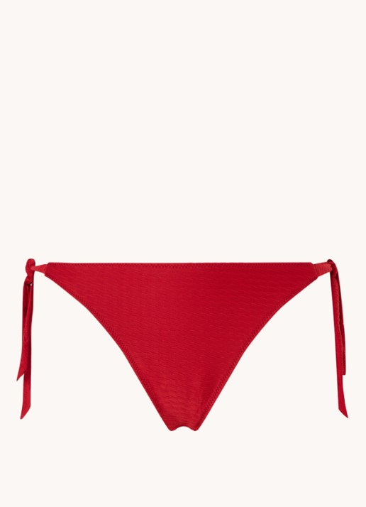 Banana Moon Romeo Dasia bikinislip met structuur - voorkant 2 steenrood
