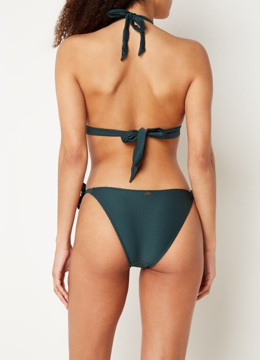 Banana Moon Romeo Dasia bikinislip met structuur - achterkant groen