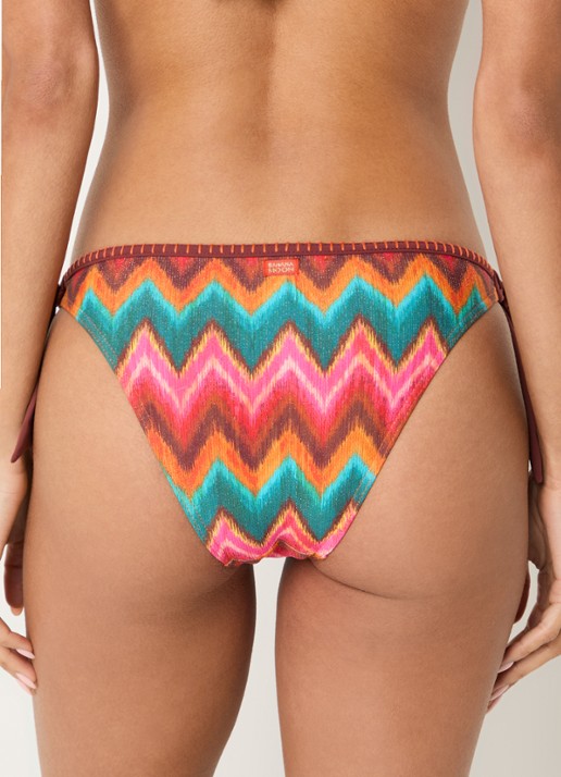 Banana Moon Sima Nalika bikinislip met grafische print - achterkant 3 oranjerood