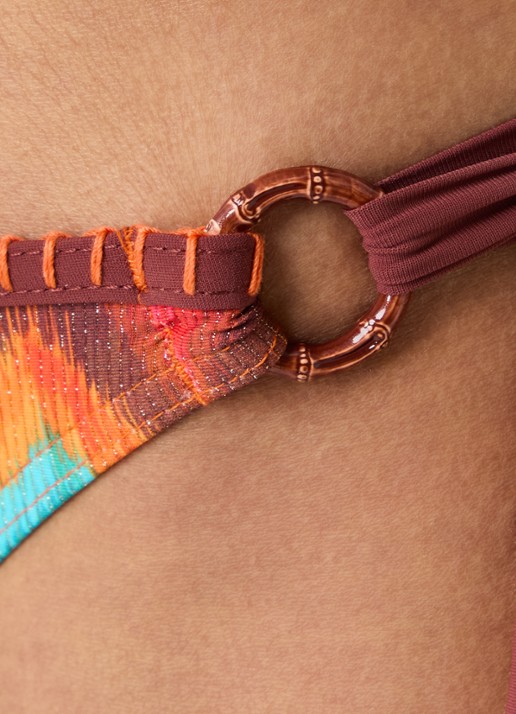Banana Moon Sima Nalika bikinislip met grafische print - detail 2 oranjerood