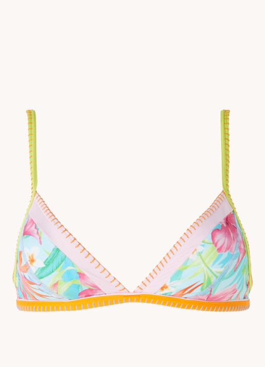 Banana Moon Taeko Sunshine triangel bikinitop met uitneembare vulling - voorkant blauw