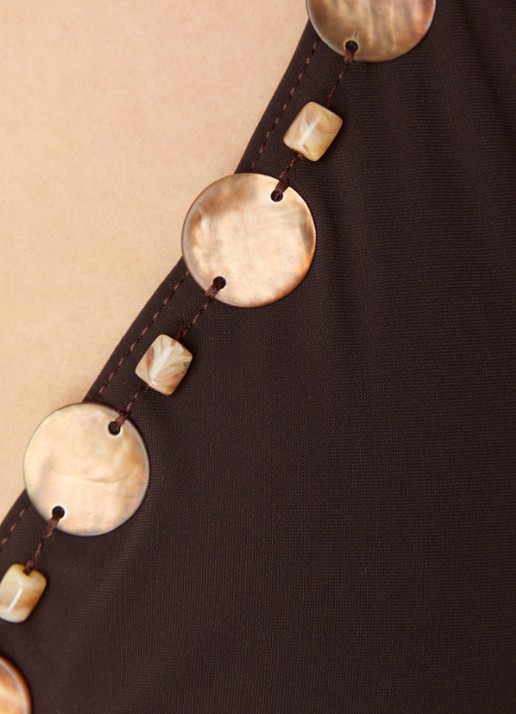Banana Moon Yerodasia Keran bikiniset met kralendecoratie - detail 3 bruin