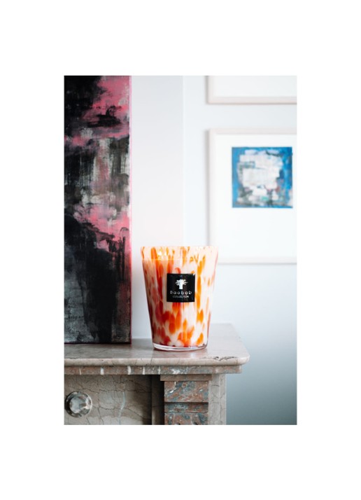 Baobab Collection Coral Pearls Max 24 geurkaars 3 kg - voorkant 2 koraal