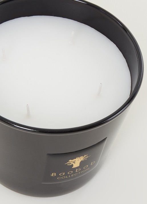 Baobab Collection Les Prestigieuses Encre de Chine Max 10 geurkaars 500 gram - detail 2 zwart