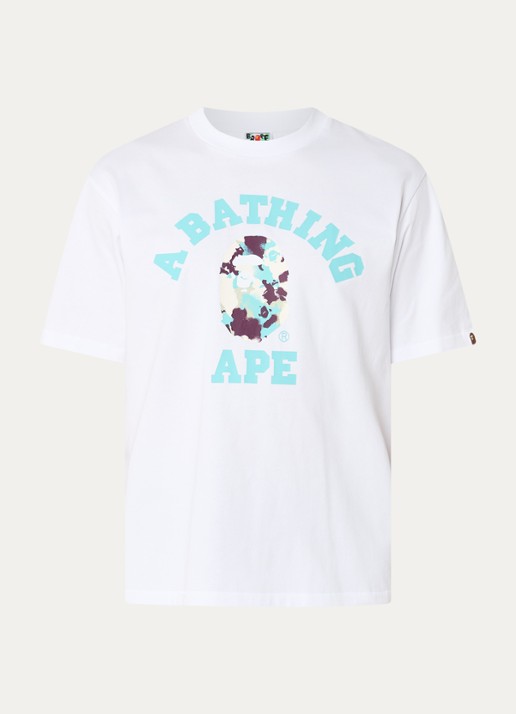 Bape T-shirt met logoprint - voorkant 2 wit