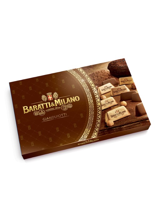 Baratti & Milano Gianduiotti Box chocolade bonbons met hazelnoot 8 stuks - voorkant undefined