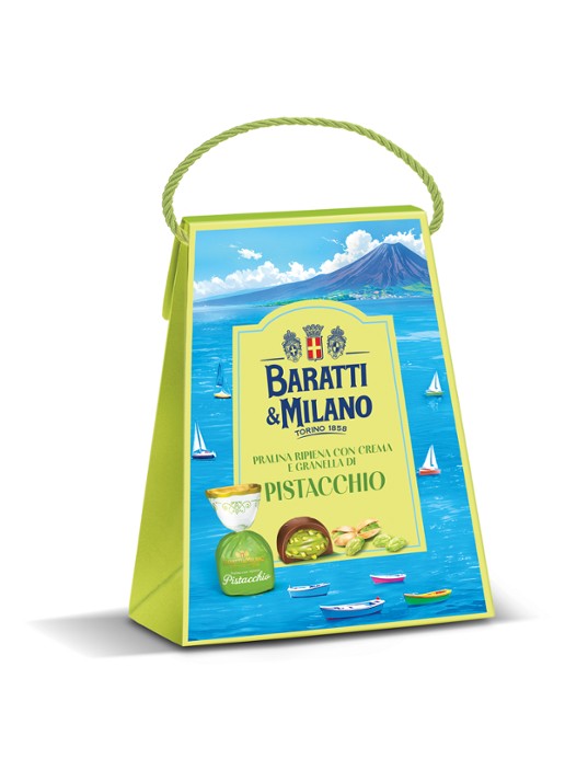 Baratti & Milano Pistache chocolade pralines in geschenkverpakking 150 gram